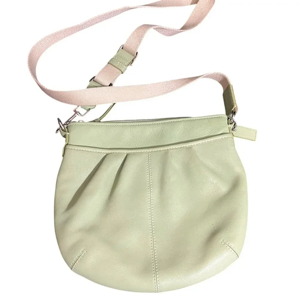Coach Vintage Soho‎ Green Soft Pebbled Leather Mint Green Y2K Purse Handbag